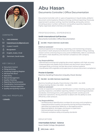 Dammam, Job Seekers, Document Controller And Data Entry