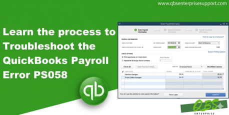 New York, Accounting, Your Go-To Resource For Fixing QuickBooks Payroll Error Code PS058