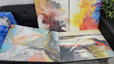 Sulai, Photo & Video, SAR 200,  ​Modern Abstract Canvas Wall Art - Excellent Condition