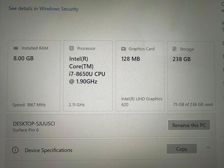 Sulai, Household Items, SAR 1100,  Microsoft Surface Pro 6 Laptop/Tablet
