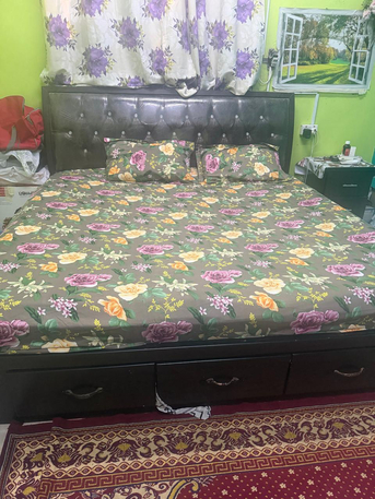 Dammam, Furniture, SAR 600,  Queen Size Bed With Brand New Medicated Mattress