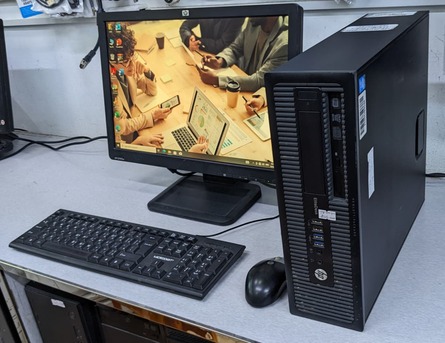 Manama, Computers, BHD 68,  HP Core I5 6th Generation 3.2Ghz 8GB RAM 250GB SSD 19" Monitor Computer Set Ready To Use