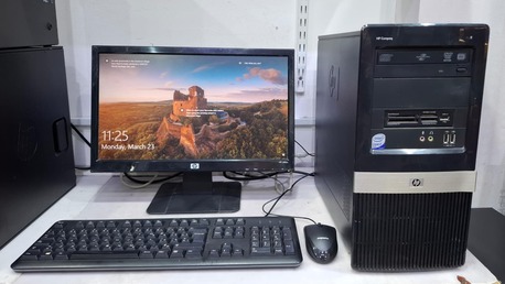 Manama, Computers, BHD 25,  HP Computer Set Very Good Working 3GB RAM Ready To Use Windows 10 Pro Only In 25.00/-BD