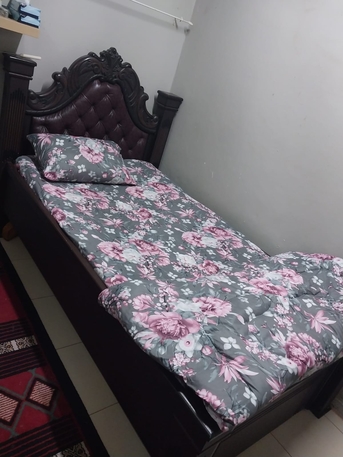 Khobar, Furniture, SAR 300,  Single King Size Bed With Mattress Good N Clean