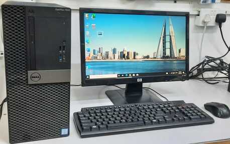 Manama, Tablet Computers, BHD 98,  Dell Core I7 7th Gen Computer 19" Monitor 8GB RAM SSD M.2 35x Fast WIN 11Pro/MS Office