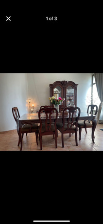 Khobar, Furniture, SAR 2600,  Dining Table + China Cabinet