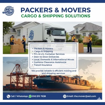 Dammam, Logistics, CONTAINERS 20 & 40 FT For HOME MOVING REMOVALS►DOOR TO DOOR WORLDWIDE CARGO► 0505157638...