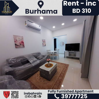 Burhama, Apartments, Flats, Houses & Villas, BHD 310/month,  Furnished,  2 BR,  Fully Furnished 2BHK Apartment For Rent In Burhama