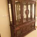 SAR 850,  Traditional Style Wooden Crockery Cabinet Clean Condition With Huge Storage