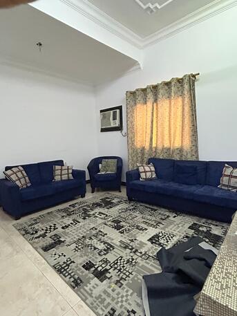 Budaiya, Furniture, BHD 20,  Sofa Set Blue Velvet (3+2+1) Negotiable