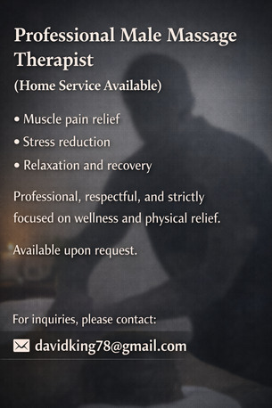 Riyadh, Beautician, Professional Male Massage Therapist (Home Service Available)