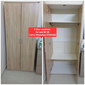 Manama, Furniture, BHD 26,  ✅️  2 Door Cupboard 4 Sale In Good Condition With Delivery