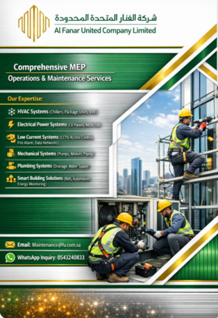 Khobar, Air Conditioning, Al Fanar United Company Limited Excellence In MEP Operations & Maintenance
