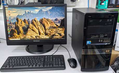 Manama, Computers, BHD 63,  Hp I5 PC 8GB RAM SSD Fast Work 22" FHD Monitor Built-in Camera, Speaker Teams,Zoom Instal