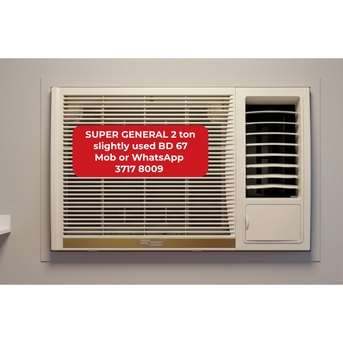 Manama, Air Conditioners, BHD 67,  🌐🌐Super General Window Ac 2 Ton In Good Condition For Sale With Delivery And Fixing