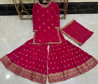 Thuqbah, Clothing & Accessories, SAR 230,  Ready To Wear Chiffon Embroidered With Gharara