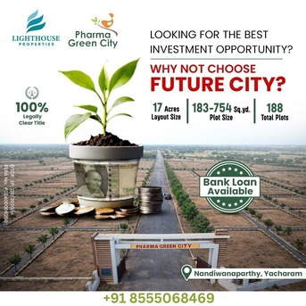 Mumbai, Residential Plots, INR 12500,  502 Sq. Yard,  Pharma Green City &ndash; DTCP & RERA Approved Open Plots