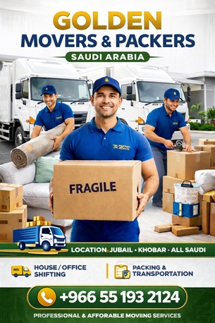 Jubail, Labor/Moving, Golden Pakistani Movers & Packers Saudi Arabia &ndash; Trusted Moving & Packing +966 55 193 2124