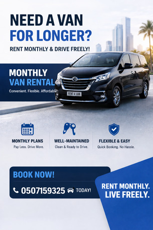Jeddah, Jobs, Van Rental ( Monthly Basis)