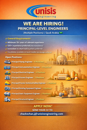 Khobar, Jobs, Principal-Level Engineers (Multiple Disciplines - Oil & Gas - EPC) | KSA