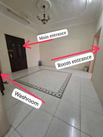 Al Aziziyah, Rooms for Rent, SAR 1000/month,  1 Separate Family Room+washroom In 4 Room Apartment (without Kitchen) Available For Rent