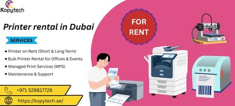 Dubai, Printing, Kopytech Offers Cost-Effective Printer Rental In Dubai