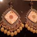 PKR 10003000,  Handmade Custom Resin Earrings - Real Dried Flowers, Glitter Or Ocean Wave | Personalized
