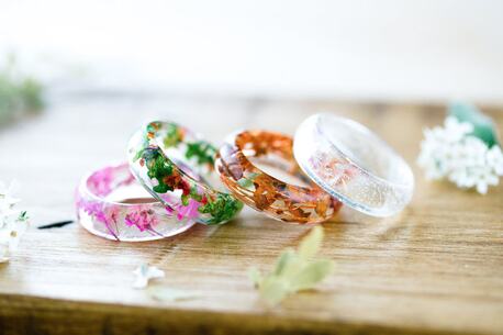 Faisalabad, Jewelry, PKR 10003000,  Handmade Custom Resin Earrings - Real Dried Flowers, Glitter Or Ocean Wave | Personalized