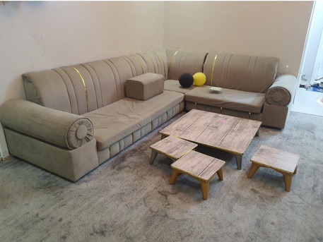 Riyadh, Furniture, SAR 400,  King Size Double Bed With Mattress, 1 3 Door Cabinet In Good Condition And 1 4 Doors