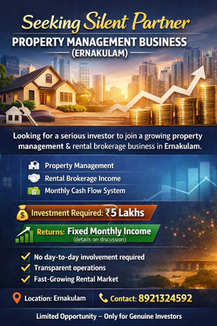 Cochin, Business Partners, Seeking Silent Partner &ndash; Property Management Business (Ernakulam)