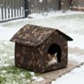 AFN 1,  Windproof Rainproof Foldable Stray Cat House Indoor Outdoor Cat Shelter