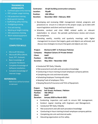 Jeddah, Job Seekers, Looking For Safety Officer Position