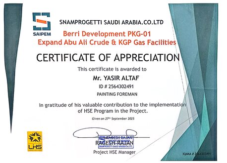 Jubail, Job Seekers, I&rsquo;m Looking Jobs For Coating Foreman, Coating Applicator Aramco Approved