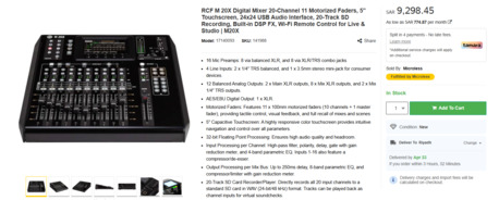 Olaya, Musical Instruments, SAR 4800,  RCF M20 Digital Mixer