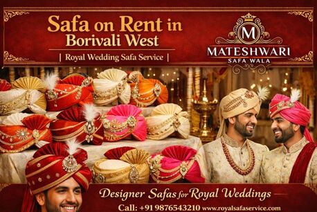 Mumbai, Clothing & Accessories, INR 1,  Wedding Pagdi Rent In Borivali West | Royal Safa Service