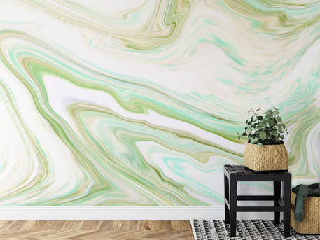 Indore, Business, Removable Green Marble Wall Mural For Modern Home Decor