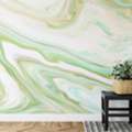 Removable Green Marble Wall Mural For Modern Home Decor