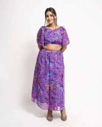 New Delhi, Clothing & Accessories, INR 1299,  Buy Now Stylish Multi-Color Printed Coord Set For Women Online At FashionTownie