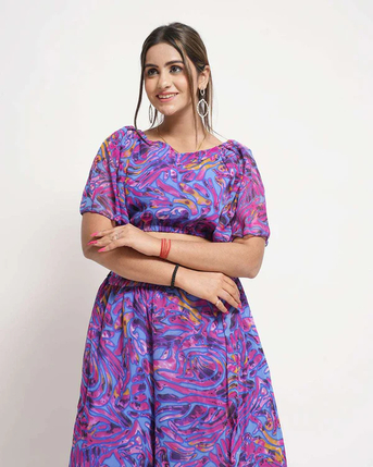 New Delhi, Clothing & Accessories, INR 1299,  Buy Now Stylish Multi-Color Printed Coord Set For Women Online At FashionTownie