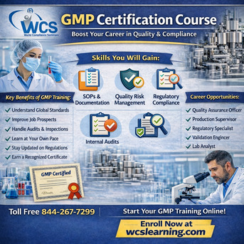 New York, Lessons Offered, Online GMP Certification For Quality Careers