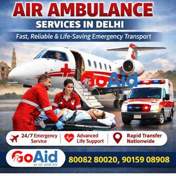 New Delhi, Health, GoAid Air Ambulance Delhi &ndash; ICU-Equipped Emergency Flights Across The City