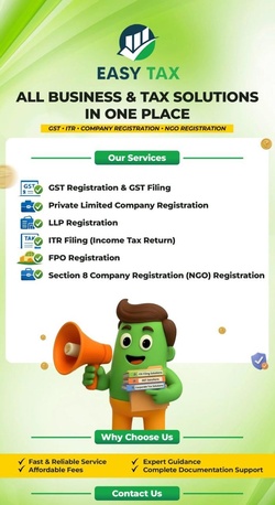 Jaipur, Accounting, GST Return Filing In Jaipur | Easy Tax &ndash; Fast & Affordable Tax