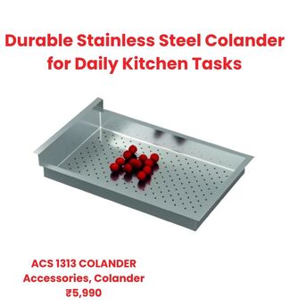 New Delhi, Household Items, INR 5990,  High-Quality Stainless Steel Colander For Kitchen Use
