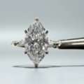 GBP 2950,  Stunning 3ct Spaced Band Marquise Engagement Ring Diamond