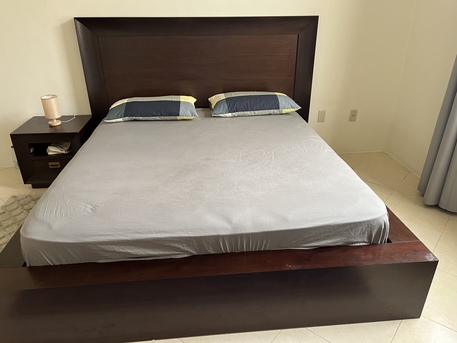 Khobar North, Furniture, SAR 500,  Wood King Bed With Matress