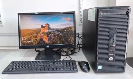 Manama, Computers, BHD 68,  HP ProDesk Core I5 6th Generation Computer Set 19" Monitor 8GB RAM + 500GB HDD Ready OS 10
