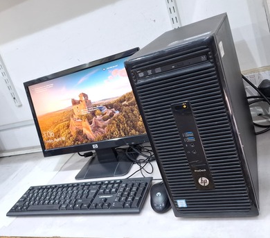 Manama, Computers, BHD 68,  HP ProDesk Core I5 6th Generation Computer Set 19" Monitor 8GB RAM + 500GB HDD Ready OS 10