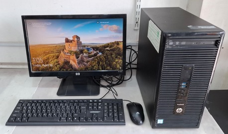 Manama, Computers, BHD 68,  HP ProDesk Core I5 6th Generation Computer Set 19" Monitor 8GB RAM + 500GB HDD Ready OS 10