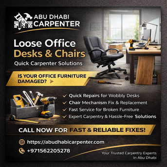 Abu Dhabi, Household, Loose Office Desks & Chairs: Quick Carpenter Solutions