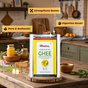 Mumbai, Food, INR 27500,  Best Bilona Ghee In India &ndash; Premium A2 Gir Cow Ghee